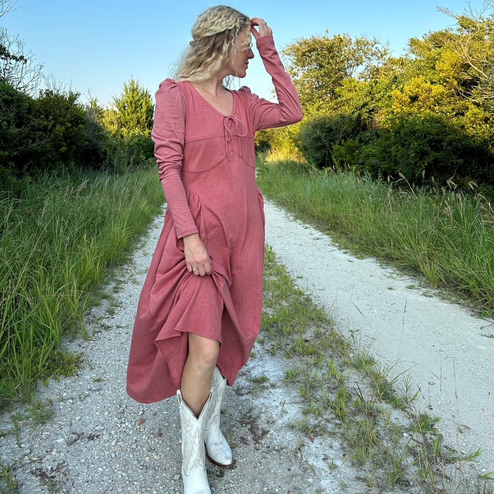 Bailey Renèe Plant Dyed Shadow Dress in Pink
